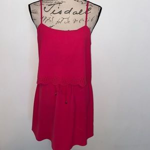 🌺C.Luce Overlapping Pink Dress with lace🌺